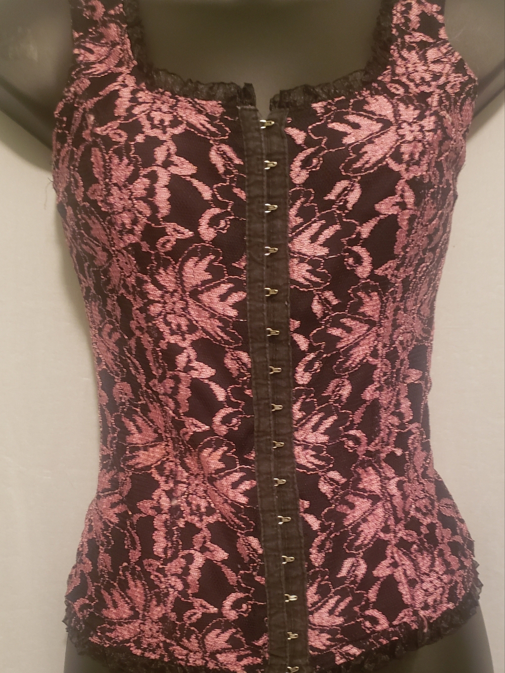 Moa Moa VTG Y2K Style Corset Lace Trim